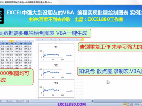 EXCEL中强大到没朋友的VBA 编程实现批量绘制图表 实例演示