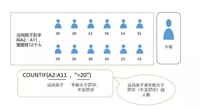 Excel个性化选择筛选条件的统计函数 COUNTIF函数图文详解