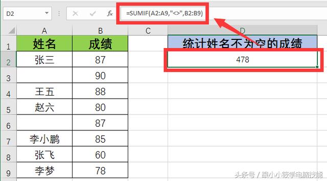 「Excel函数」2分钟学会SUMIF函数条件求和的8种技巧，100%用得到