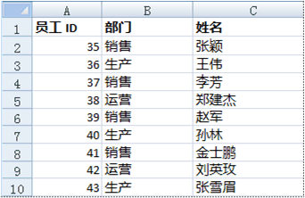 工作表上的单元格区域